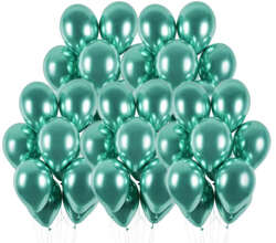 Balony Glossy butelkowa zieleń, 12cm 50szt.