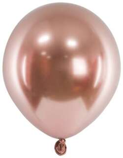 Balony Glossy różowe złoto, 12cm 50szt.