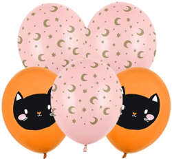 Balony Hocus Pocus, mix, 30cm, 5 szt.