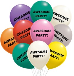 Balony Lateksowe Awesome Party!, 10szt.