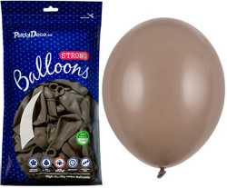 Balony Pastelowe Brązowe Urodziny 12cm 100szt.