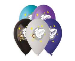 Balony Premium Hel Space (rakieta),13 cali/ 5 szt.