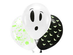 Balony UV 27cm, BOO!, mix: 1op./3szt.