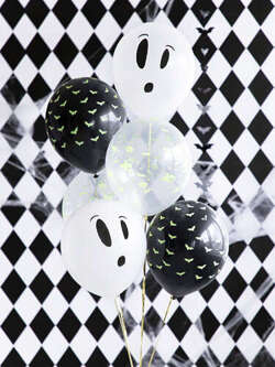 Balony UV 27cm, BOO!, mix: 1op./3szt.