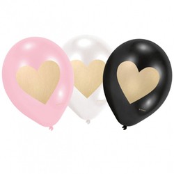 Balony lateksowe serce- Everyday Love, 6 szt 23 cm