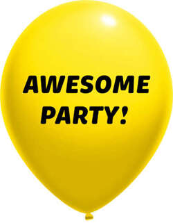 Balony pastelowe Awesome Party! 14 cali, 1 szt.