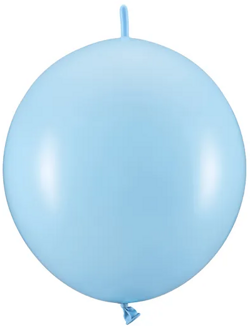 Balony z łącznikiem 28cm Pastel Baby Blue 20szt.