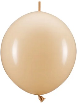 Balony z łącznikiem, 33 cm, cieliste 20szt.