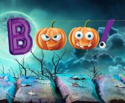 Baner Girlanda Dynie BOO! HALLOWEEN Party 150cm