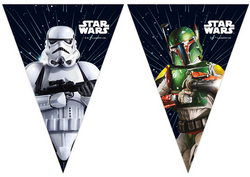 Baner Girlanda Flagi Star Wars Jedi Urodziny Party