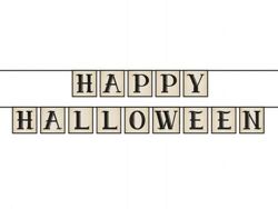 Baner "Happy halloween", długość 2,1 m, 1 szt.