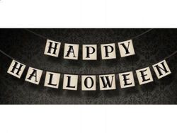 Baner "Happy halloween", długość 2,1 m, 1 szt.