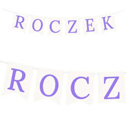 Baner ROCZEK Fioletowy, 1kpl.