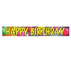 Baner holograficzny Happy Birthday 1,8 m