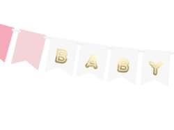 Baner na Baby Shower Baby Girl, 175 cm, 1 szt.