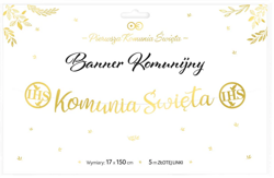 Banner Komunijny Komunia Święta 150 cm