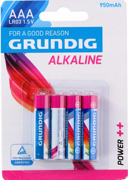 Baterie (AAA) alkaliczne GRUNDIG 4szt/bl