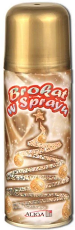 Brokat w sprayu 250ml złoty