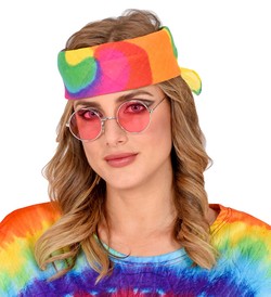 Chusta na Głowę Bandana Tie Dye Tęczowa Kolorowa