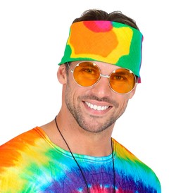 Chusta na Głowę Bandana Tie Dye Tęczowa Kolorowa