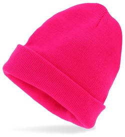 Czapka Różowa Neonowa Beanie Lata 80 Disco