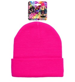 Czapka Różowa Neonowa Beanie Lata 80 Disco