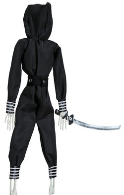 Dekoracja Wiszący Szkielet NINJA Halloween 45cm