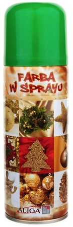 Farba Dekoracyjna w Sprayu Zielona 250 ml, 1szt.