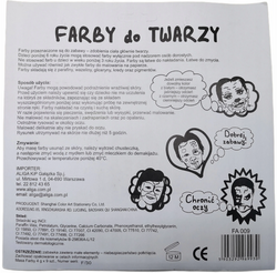 Farby  do malowania twarzy, 9 kolorów