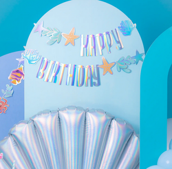 Girlanda Baner OCEAN Happy Birthday Urodziny 240cm