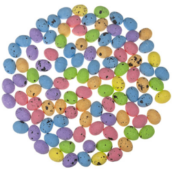 Jajka styropianowe kolorowe  100szt.1,5cmx1,8cm