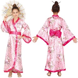 Kostium Strój Chinki Japonki Gejszy Kimono 7-9 lat