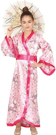 Kostium Strój Chinki Japonki Gejszy Kimono 7-9 lat