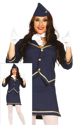 Kostium Strój STEWARDESSA Cabin Crew, L