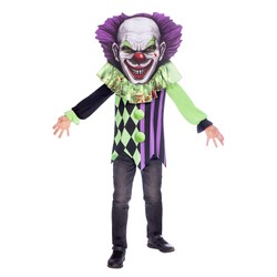 Kostium dla dzieci Scary Clown Big Head 8-10 lat 