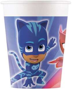 Kubeczki Papierowe Pidżamersi PJ Masks 200ml 8szt.