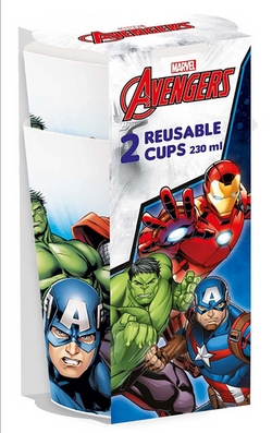 Kubeczki Plastikowe Avengers Marvel 230ml 2szt