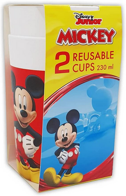 Kubeczki Plastikowe Myszka Mickey Miki 230ml 2szt