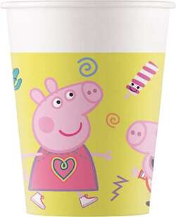 Kubeczki papierowe Peppa Pig, 200 ml, 8 szt.