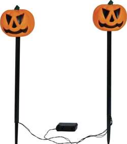 Lampki Ogrodowe Świecące DYNIE Halloween 50cm 2szt