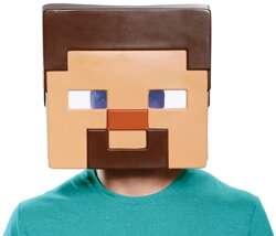 Maska Minecraft Steve Pixele Gra Strój Kostium