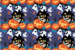 Obrus Foliowy HALLOWEEN Dynia Duch Party 137x274cm