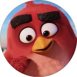 Opłatek tortowy 14 cm, Angry Birds Movie 1 szt.