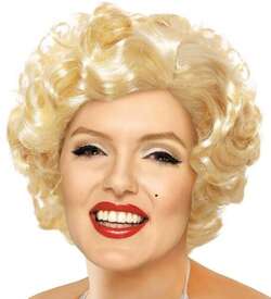 PERUKA Marilyn Monroe Blond Włosy Kręcone