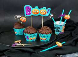 Pikery Papilotki do Muffinek BOO! Halloween 12szt.