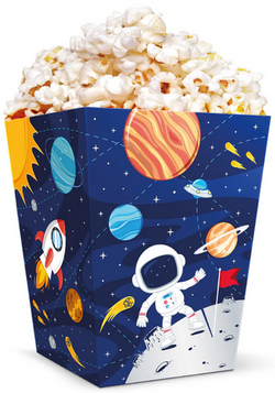 Pudełka KOSMOS Kubełek na POPCORN Urodziny 6szt.