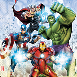 Serwetki AVENGERS Urodziny Party 33x33cm 20szt.