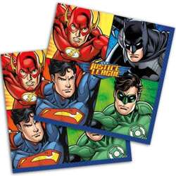 Serwetki Justice League 33x33 cm, 16 szt.