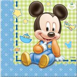 Serwetki Mickey Baby, 33x33 cm, 20 szt.