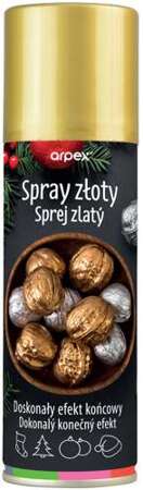 Spray dekoracyjny złoty, 1 szt.